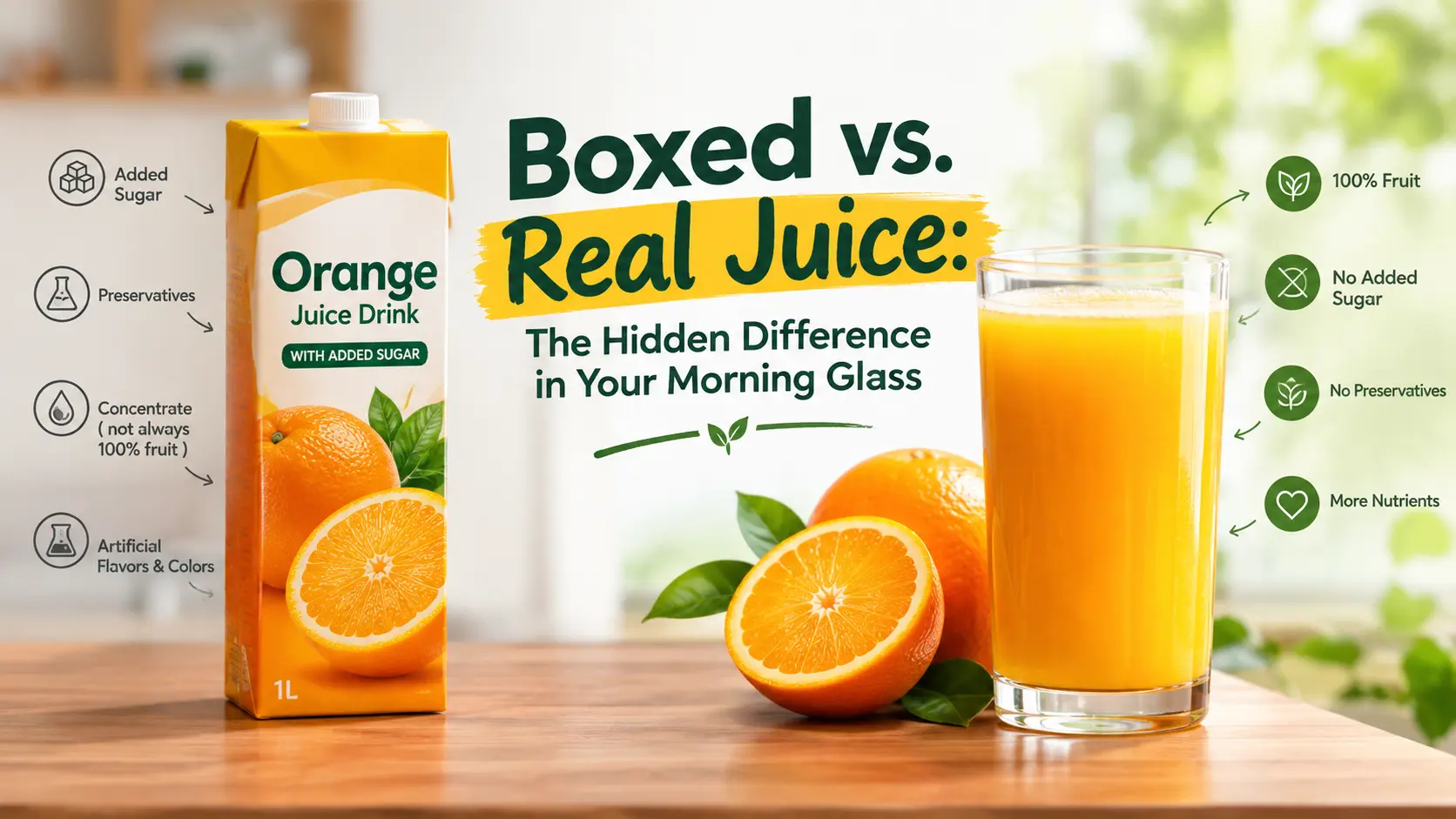 Boxed vs. Real Juice: The Hidden Difference in Your Morning Glass