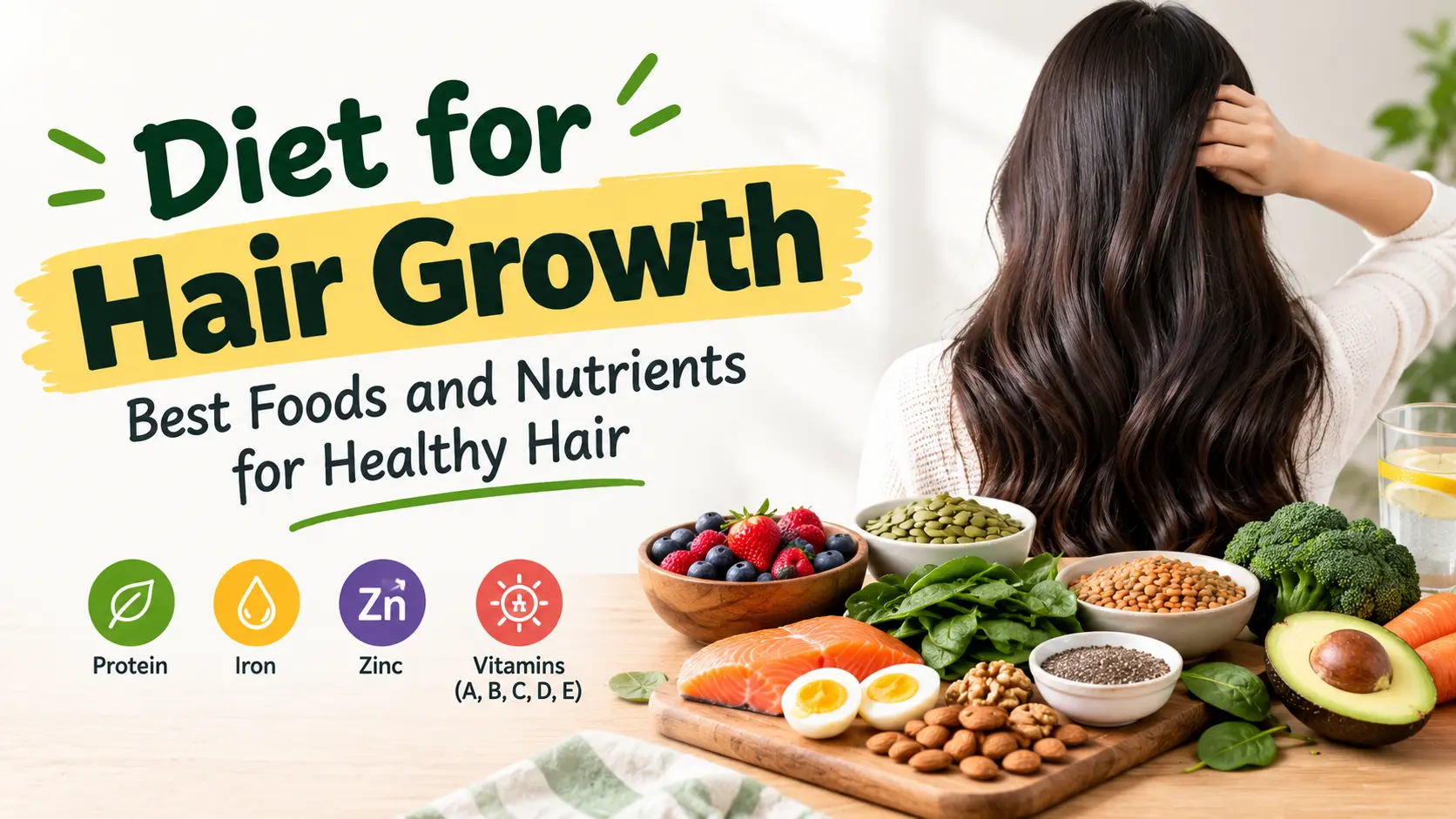 Diet for Hair Growth Best Foods and Nutrients for Healthy Hair